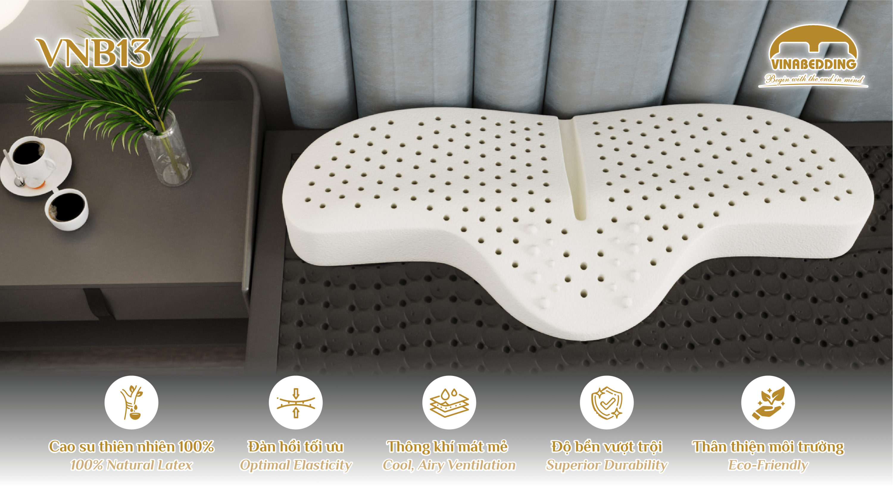 Natural Latex Pillow  - VNB11