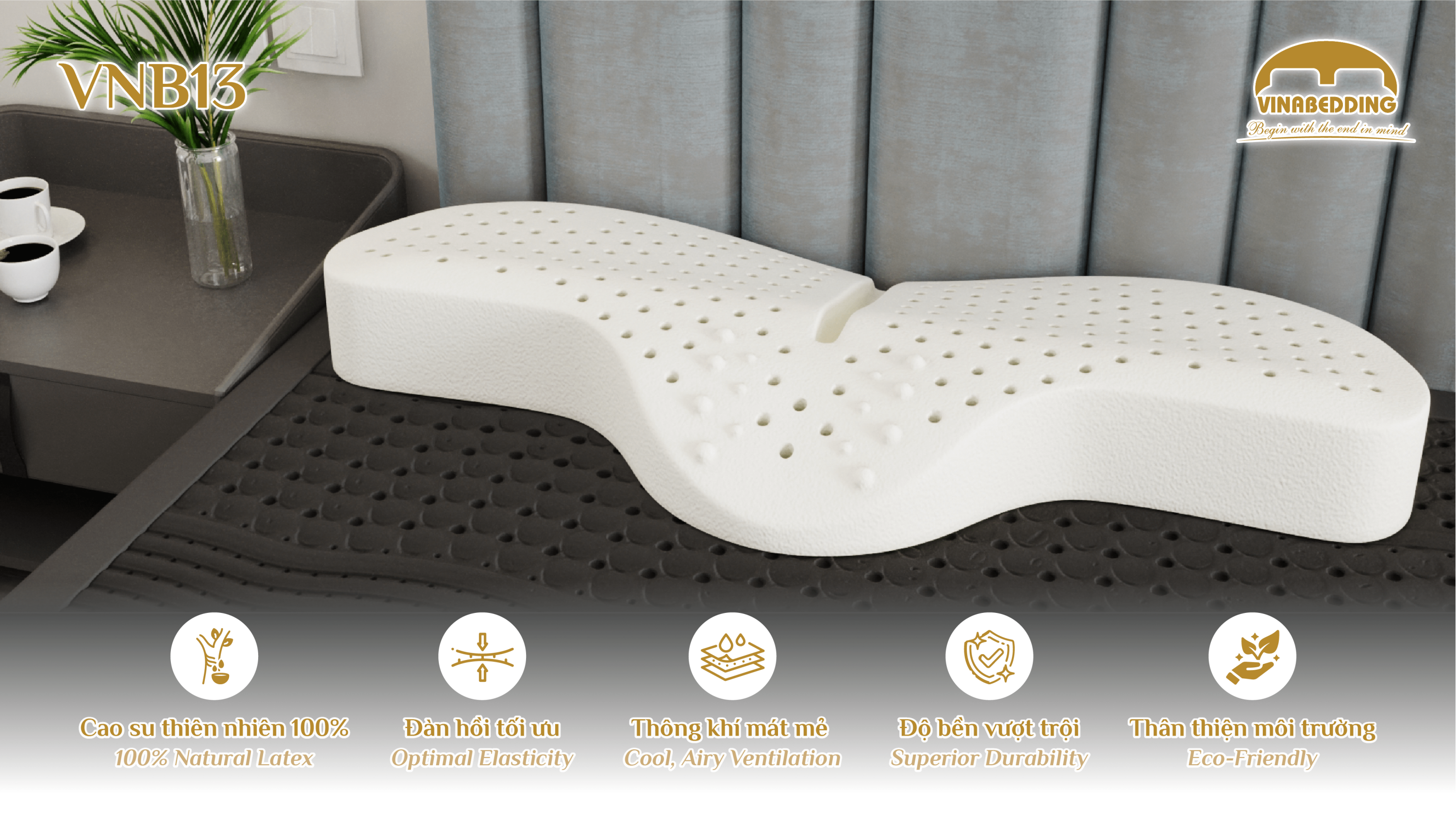 Natural Latex Pillow  - VNB11