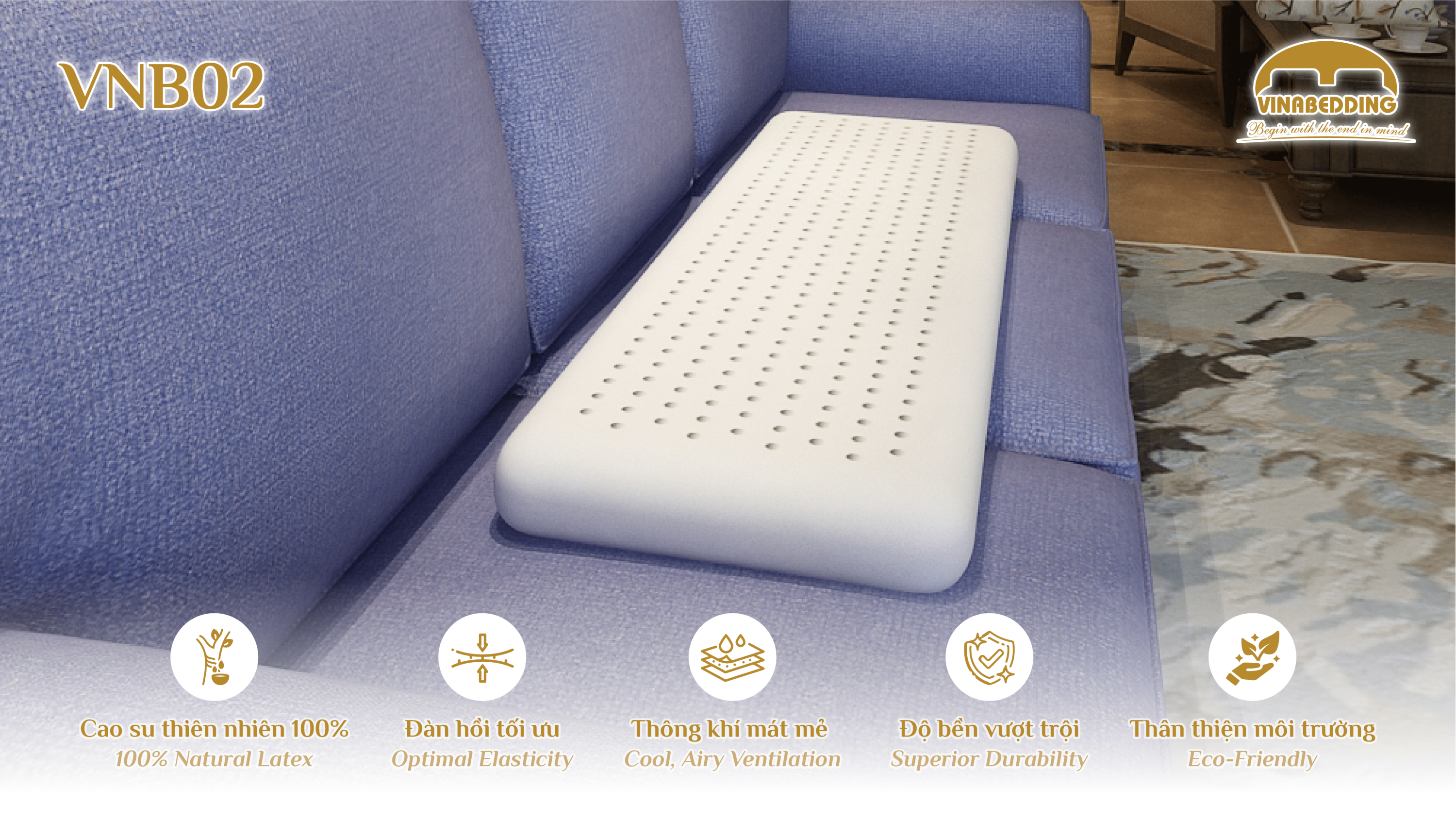 Natural Latex Pillow  - VNB02