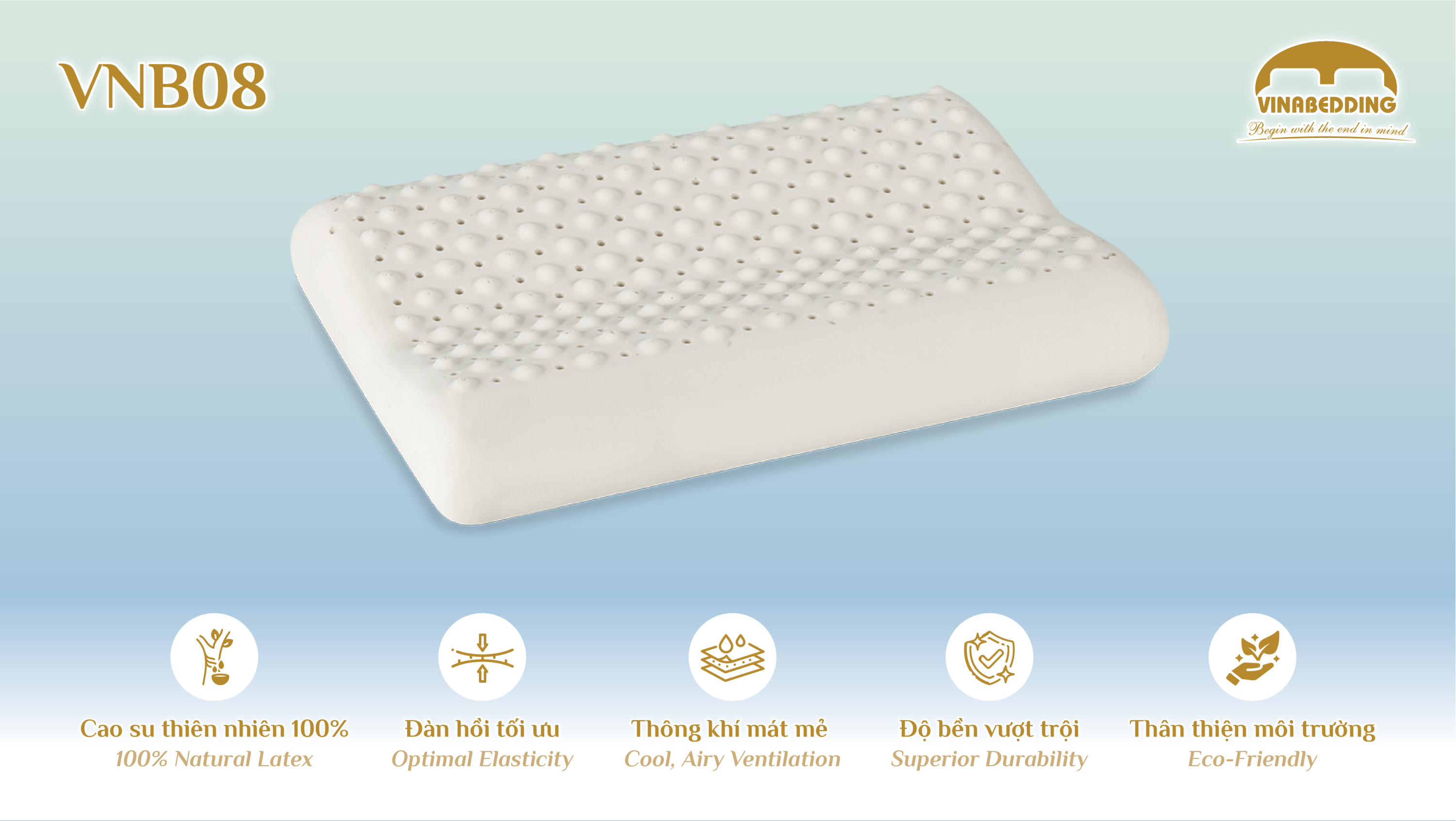 Natural Latex Pillow  - VNB08