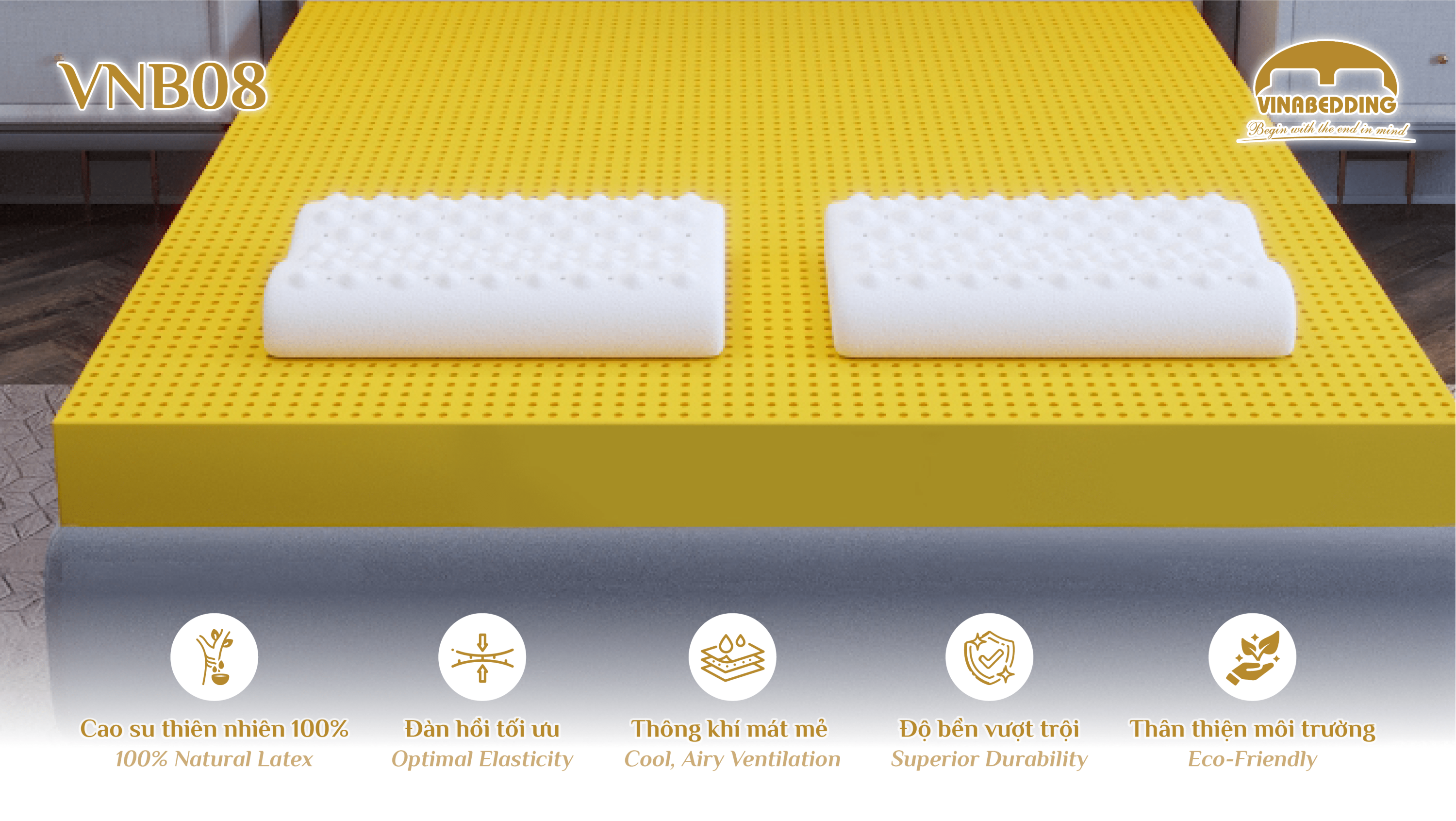 Natural Latex Pillow  - VNB08