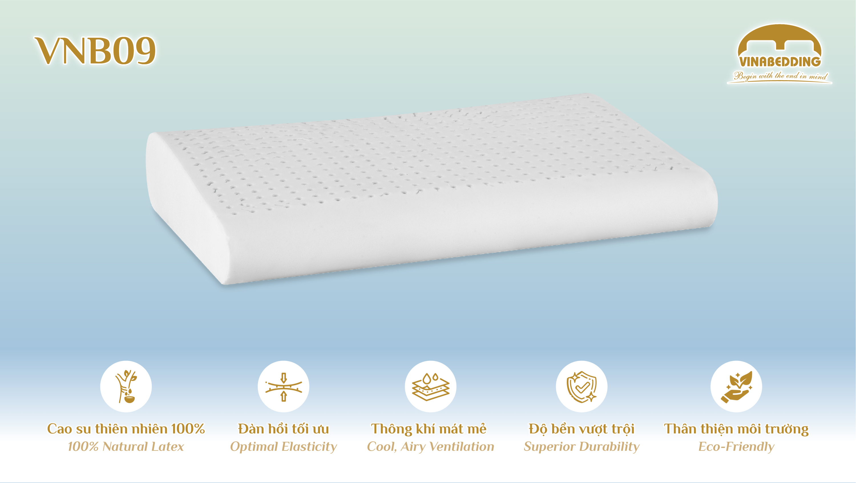 Natural Latex Pillow  - VNB09