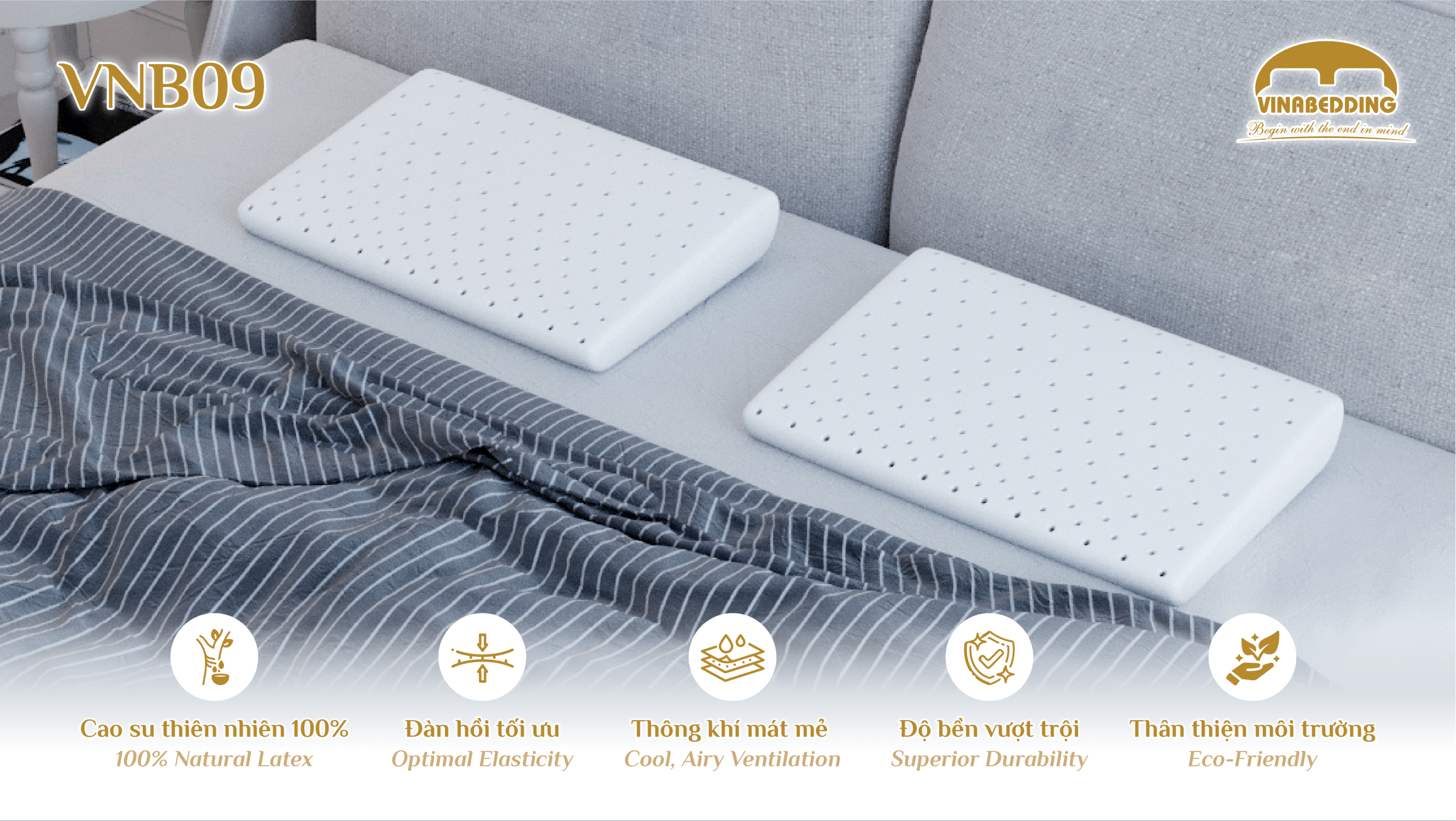 Natural Latex Pillow  - VNB09