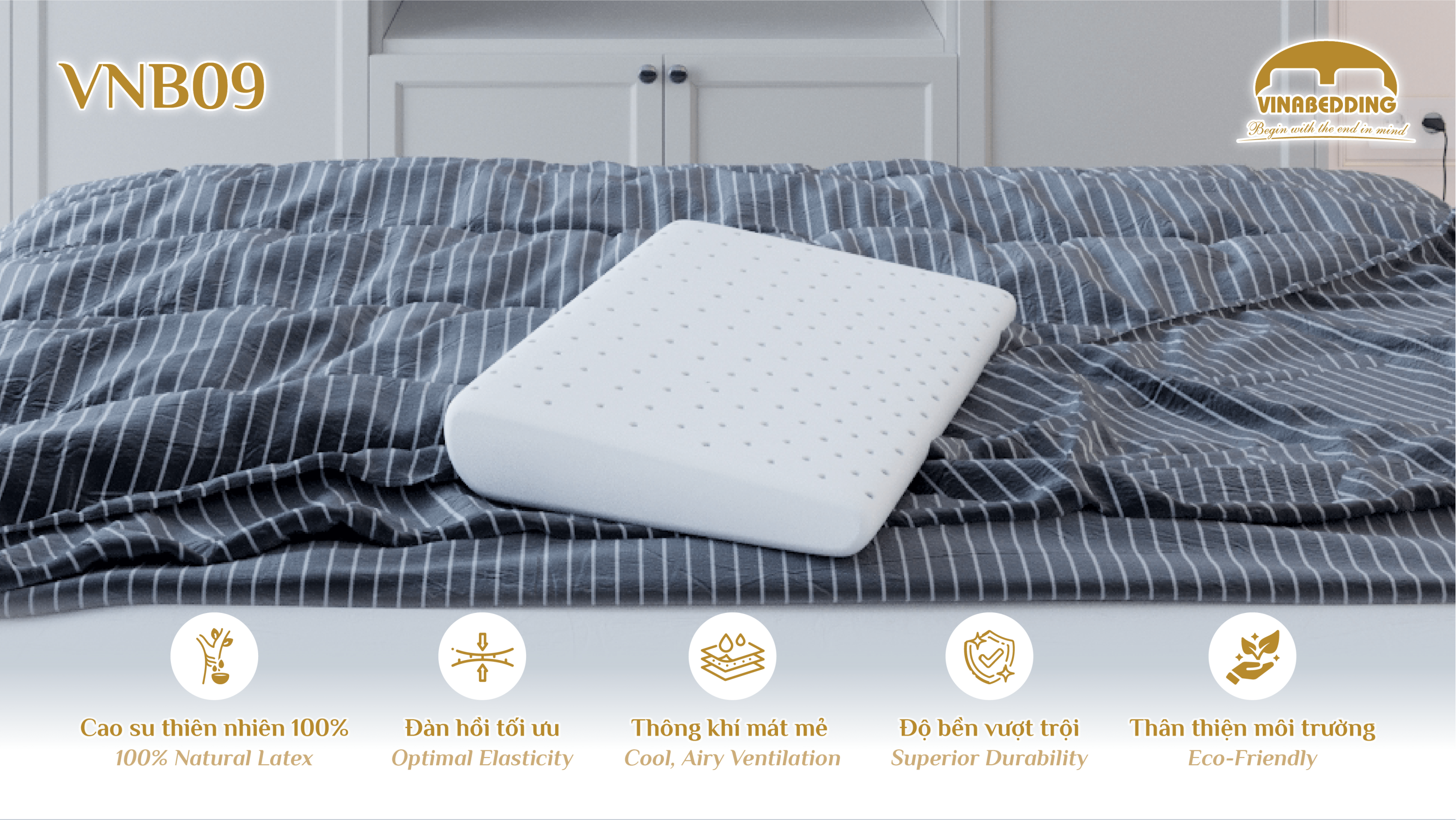 Natural Latex Pillow  - VNB09