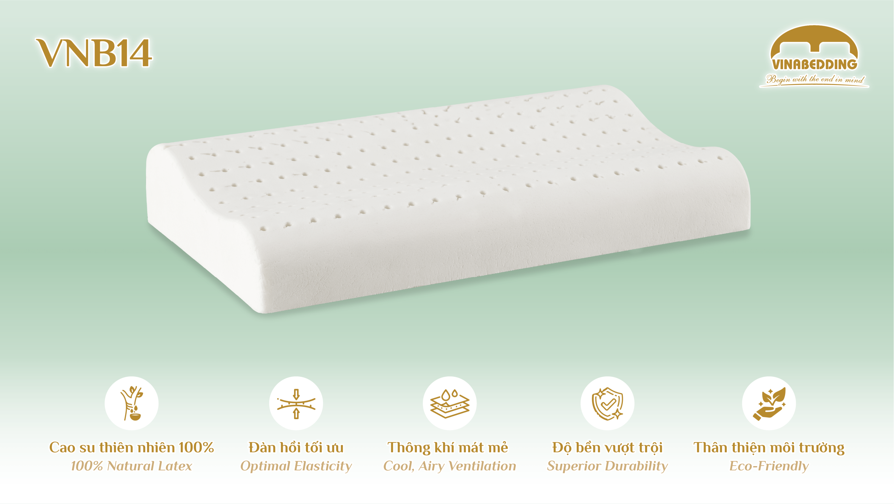 Natural Latex Pillow - VNB14
