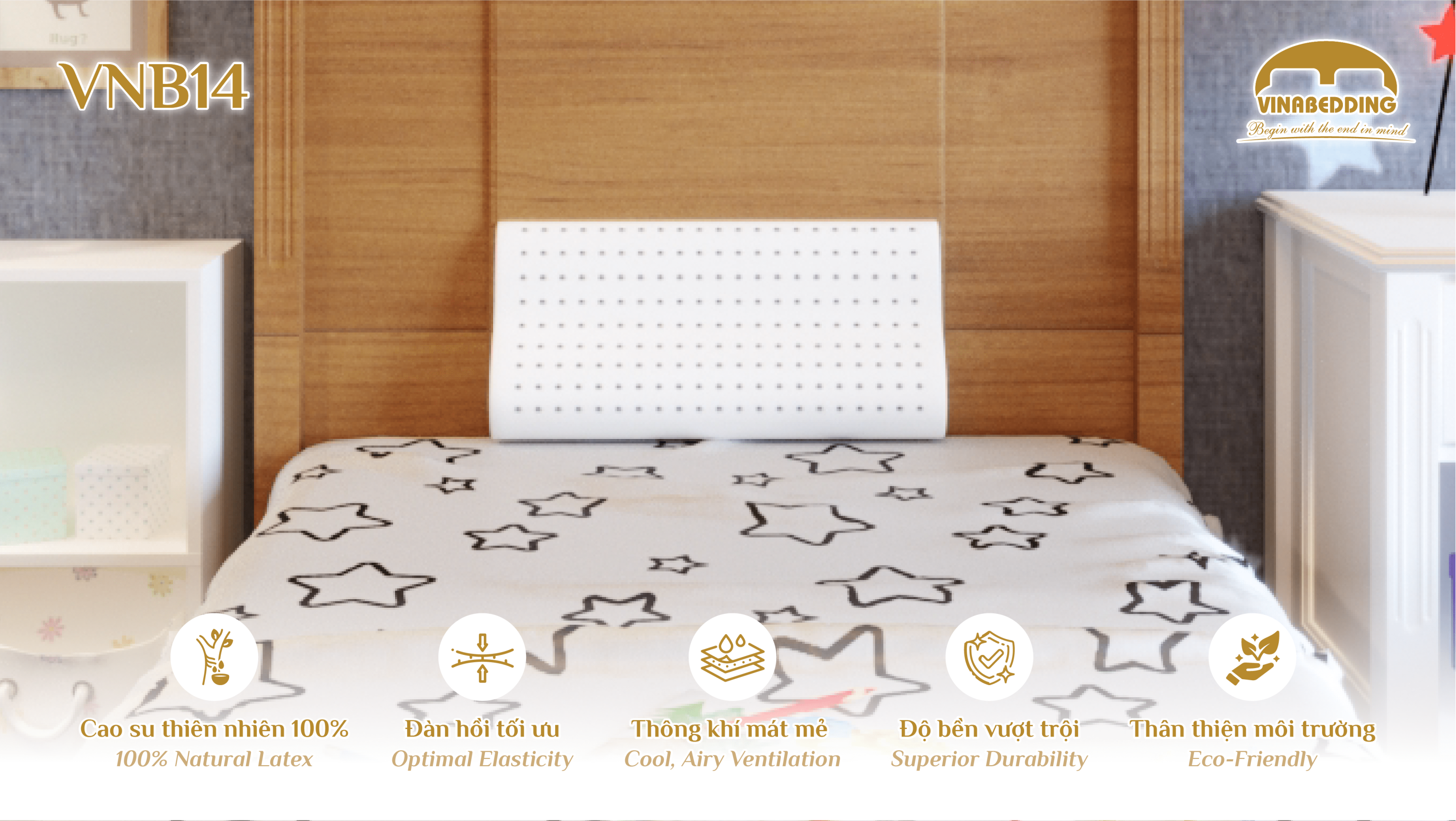 Natural Latex Pillow - VNB14