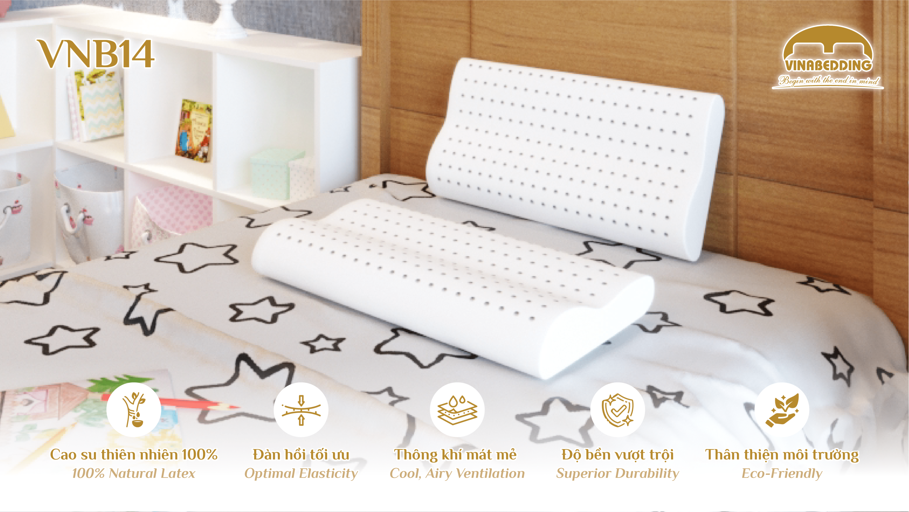 Natural Latex Pillow - VNB14
