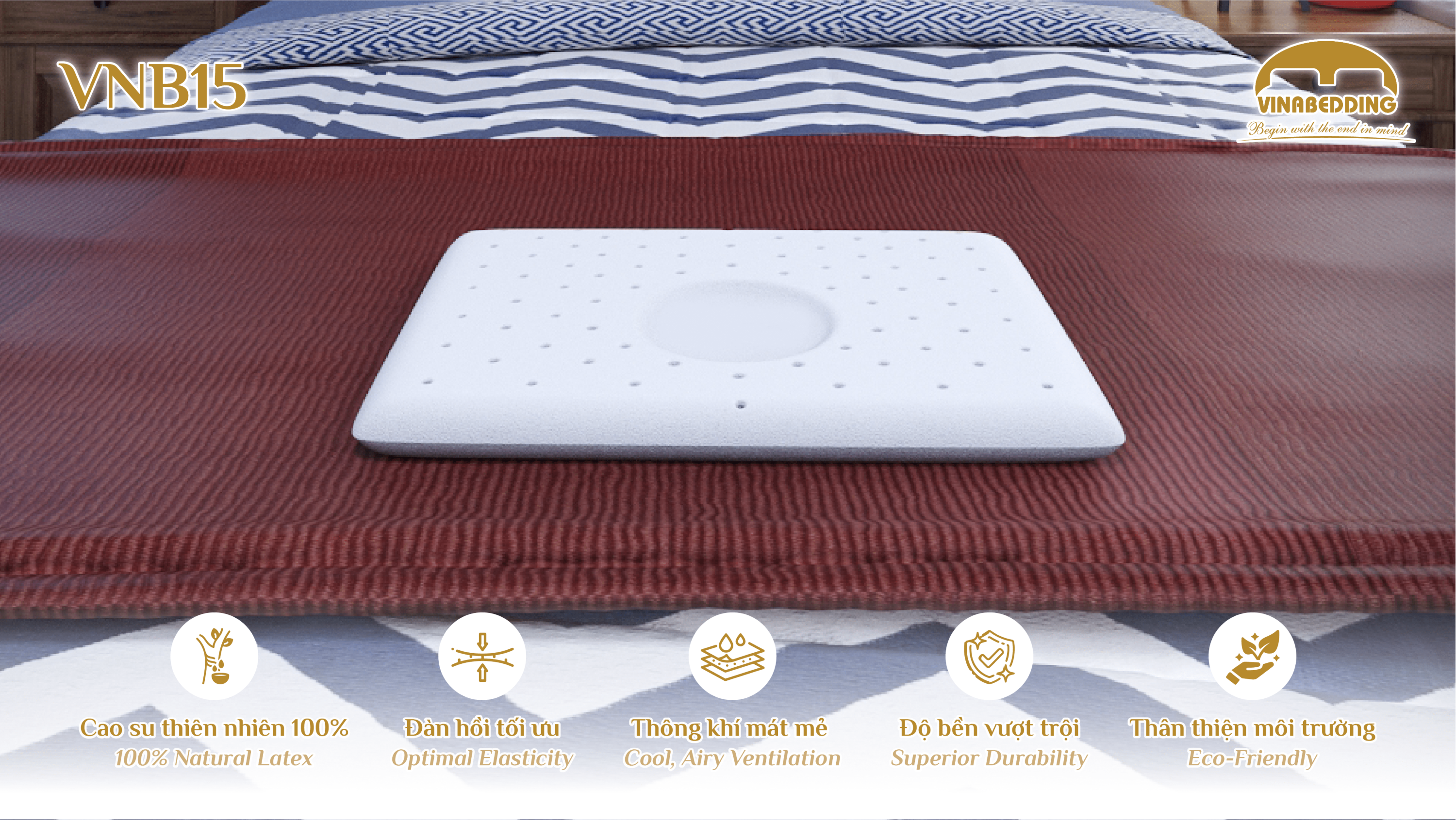 Natural Latex Pillow - VNB15