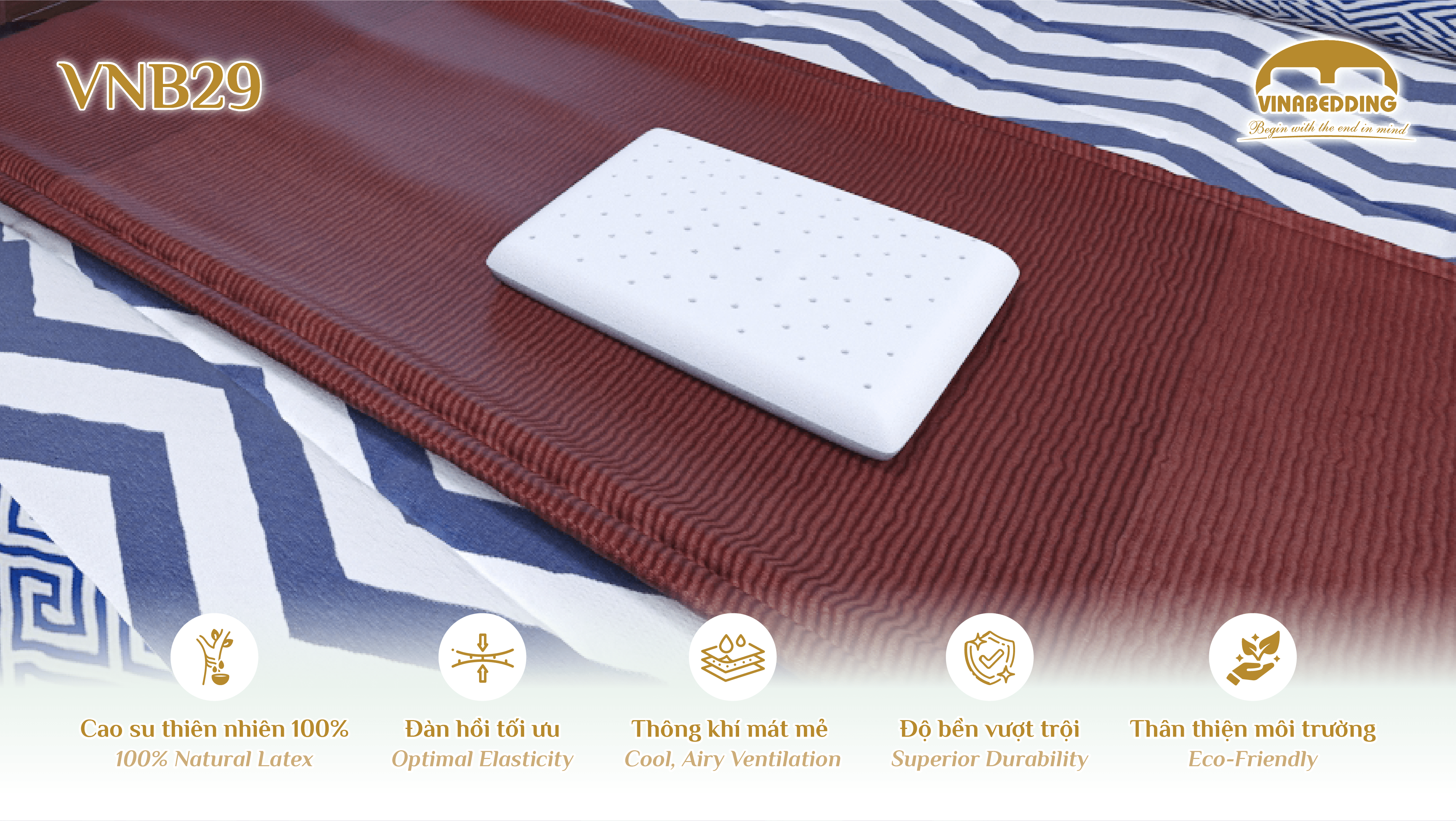 VINACLOUD NATURAL LATEX PILLOW SERIES 29