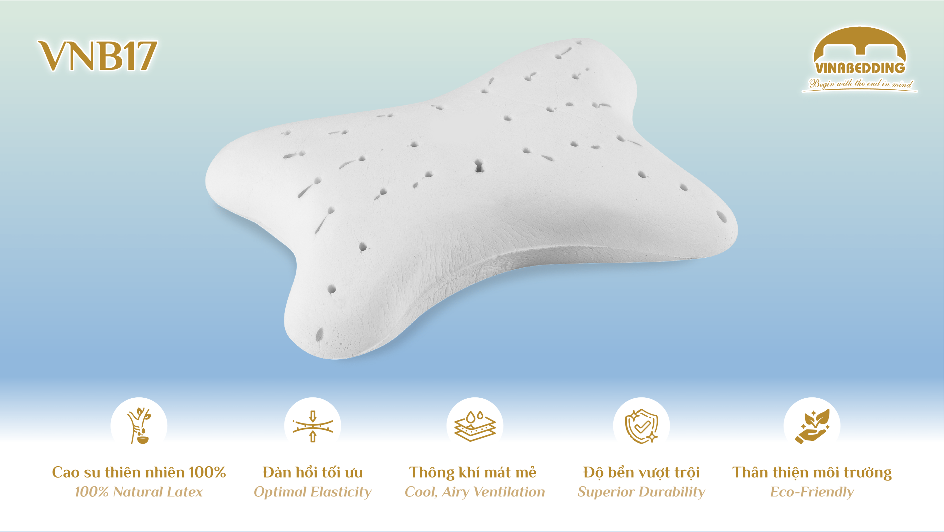 Natural Latex Pillow - VNB17