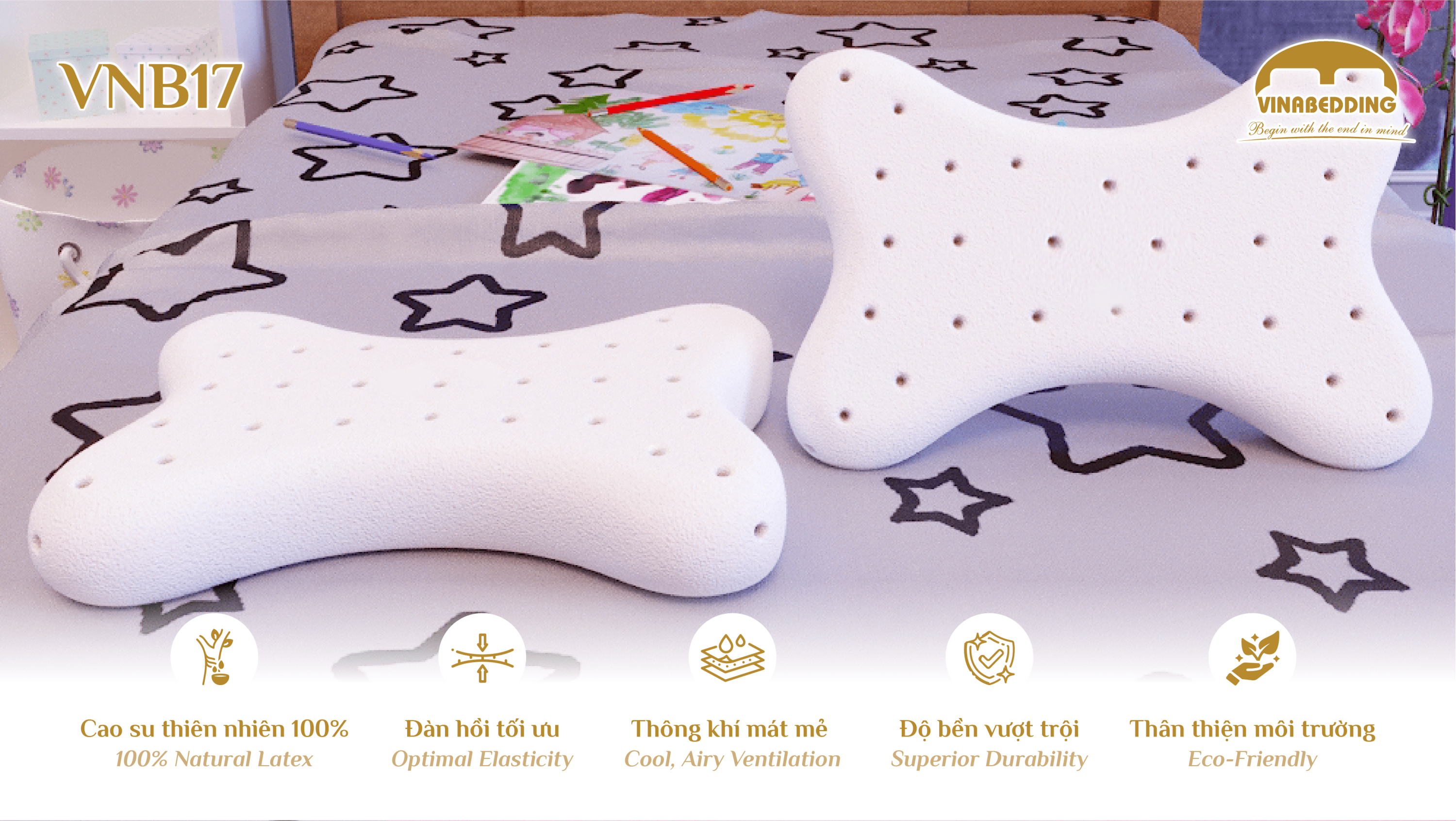 Natural Latex Pillow - VNB17