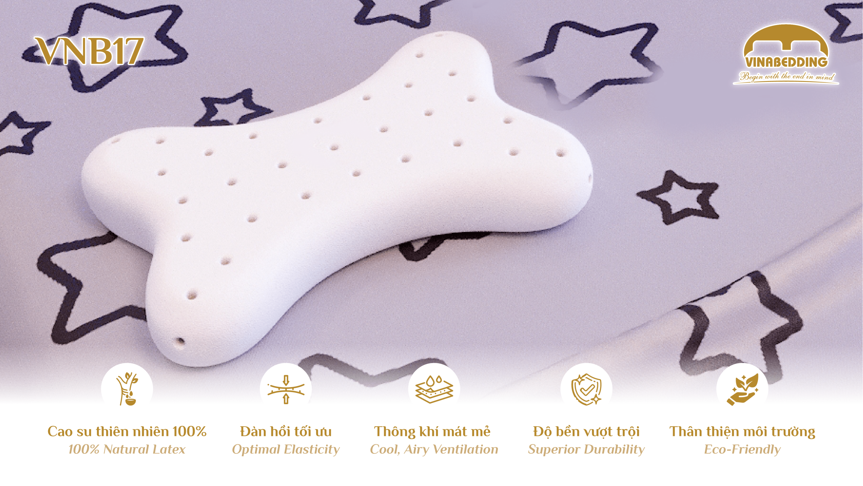 Natural Latex Pillow - VNB17