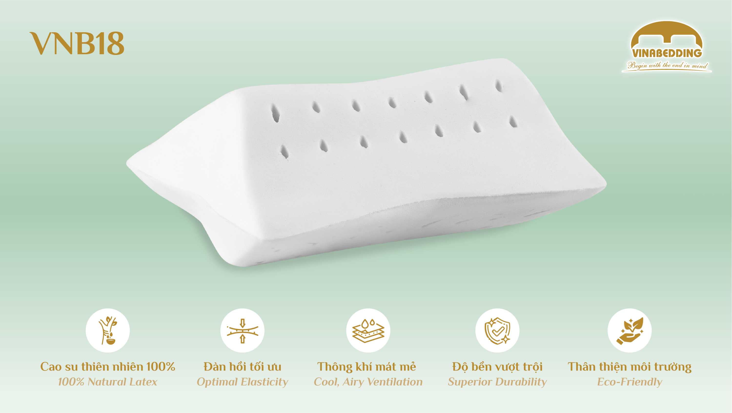 Natural Latex Pillow - VNB18