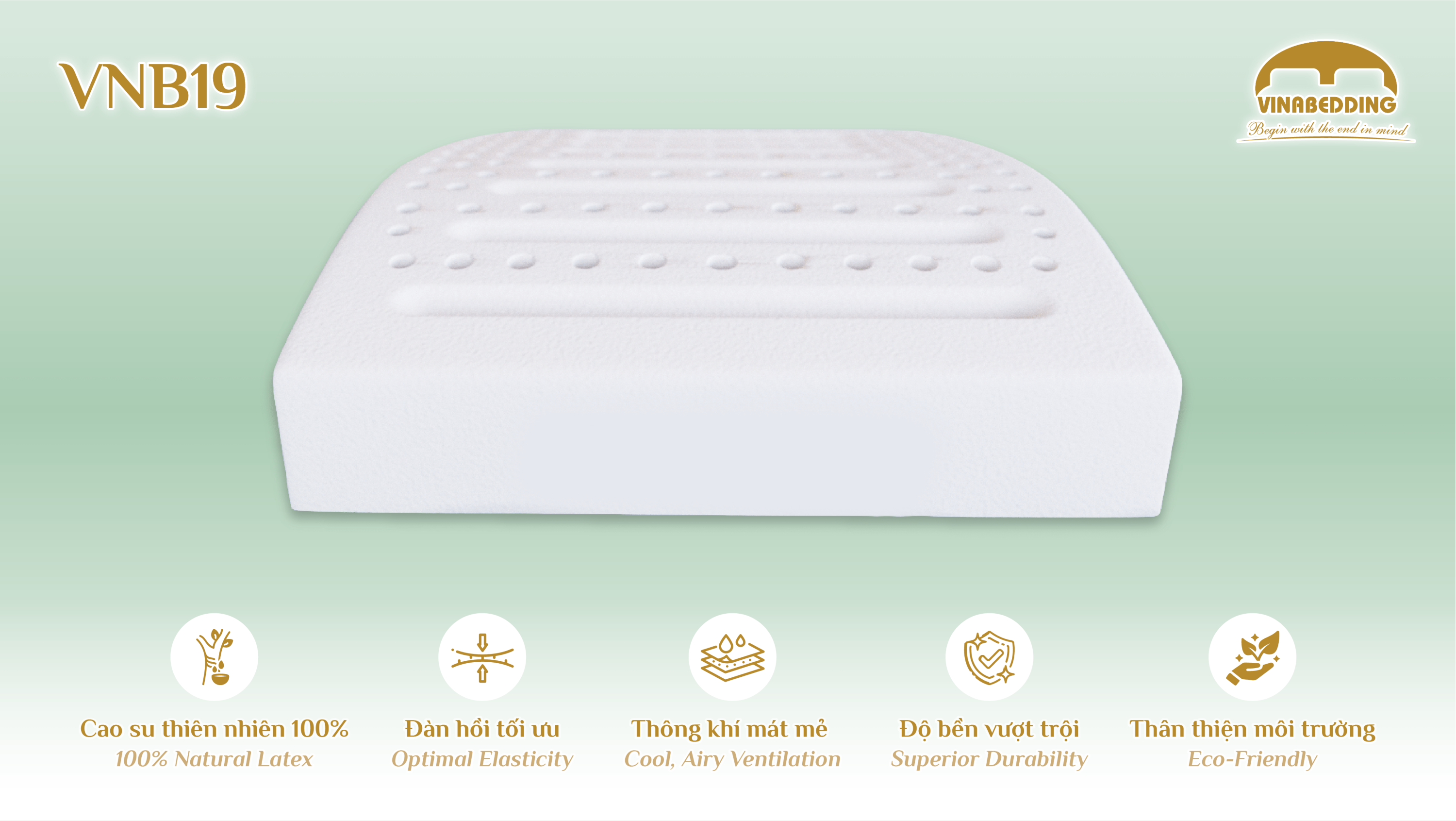 Natural Latex Pillow - VNB19