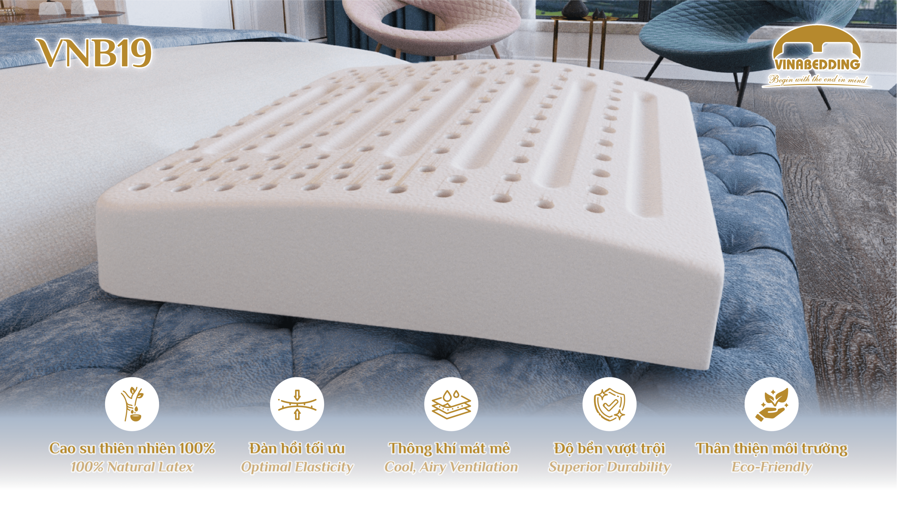 Natural Latex Pillow - VNB19