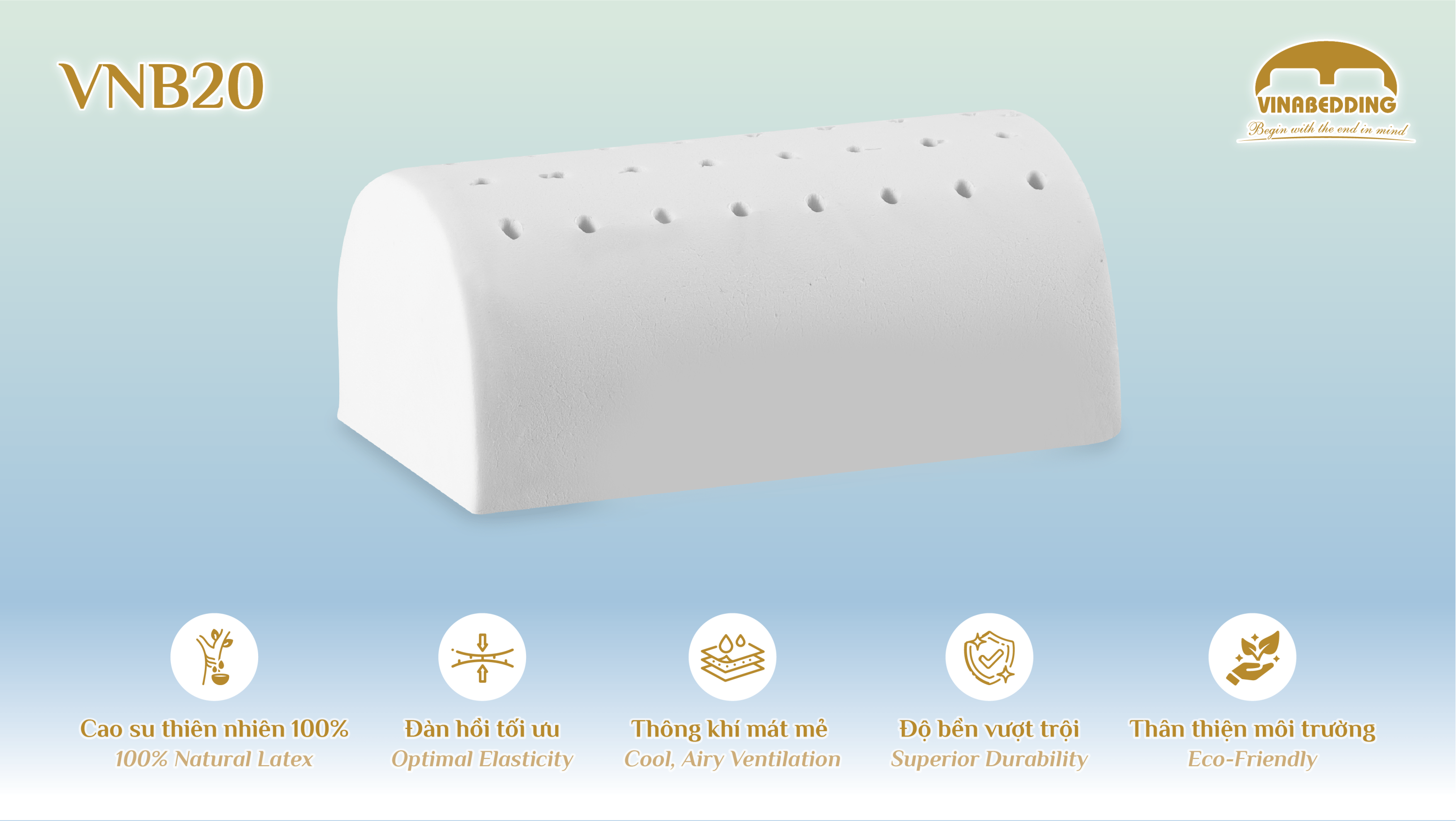 Natural Latex Pillow - VNB20