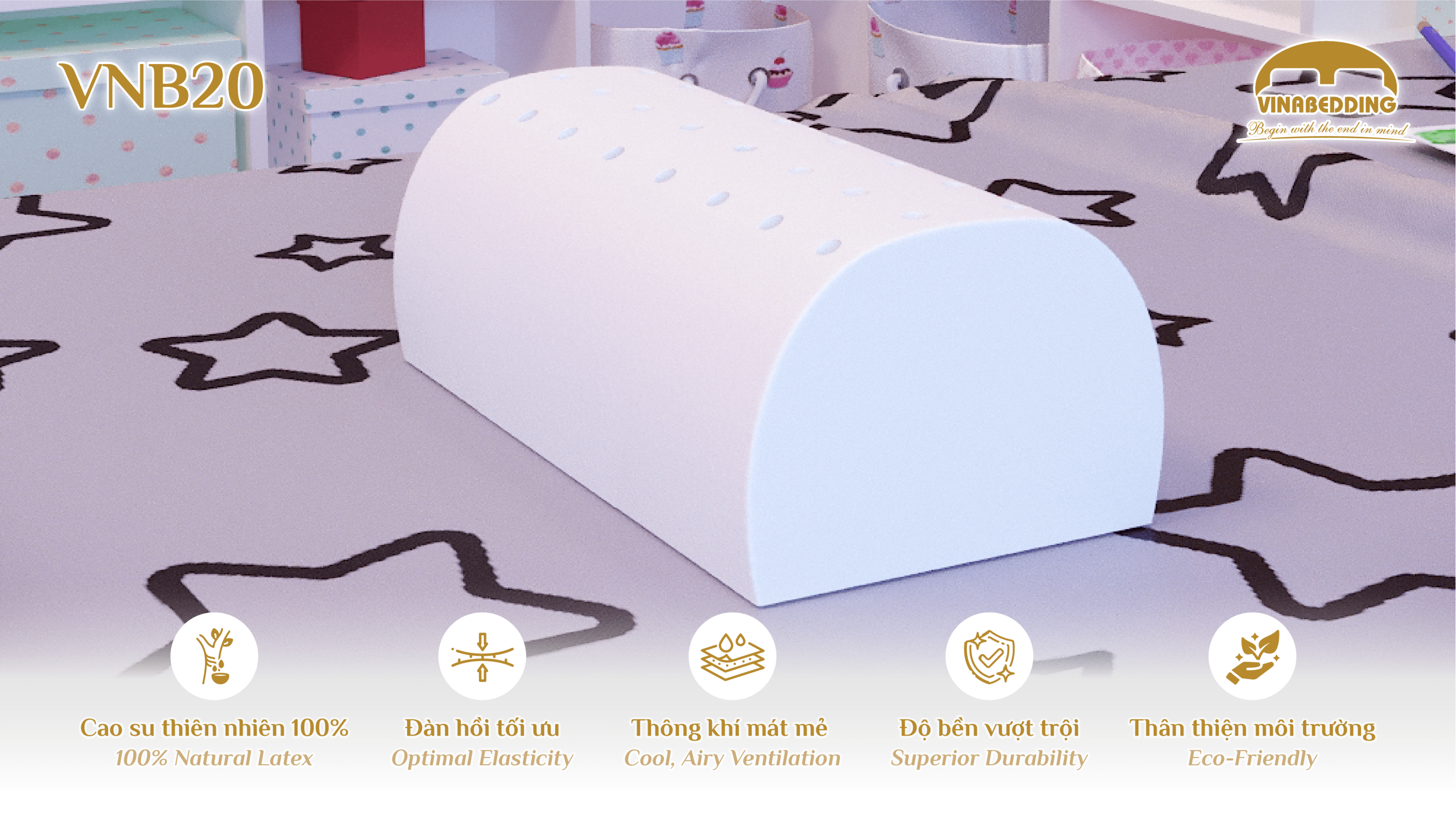 Natural Latex Pillow - VNB20