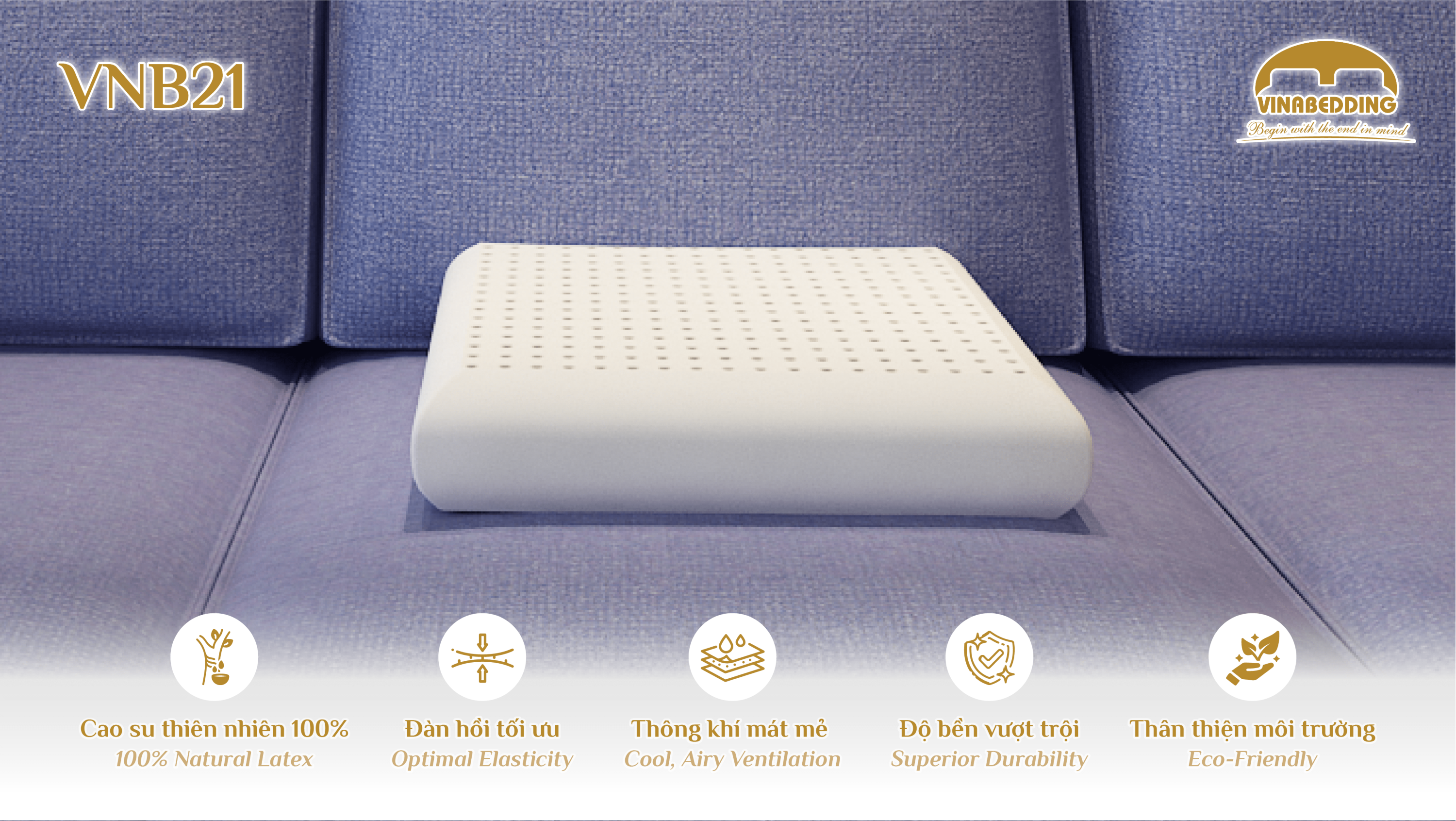 Natural Latex Pillow - VNB21