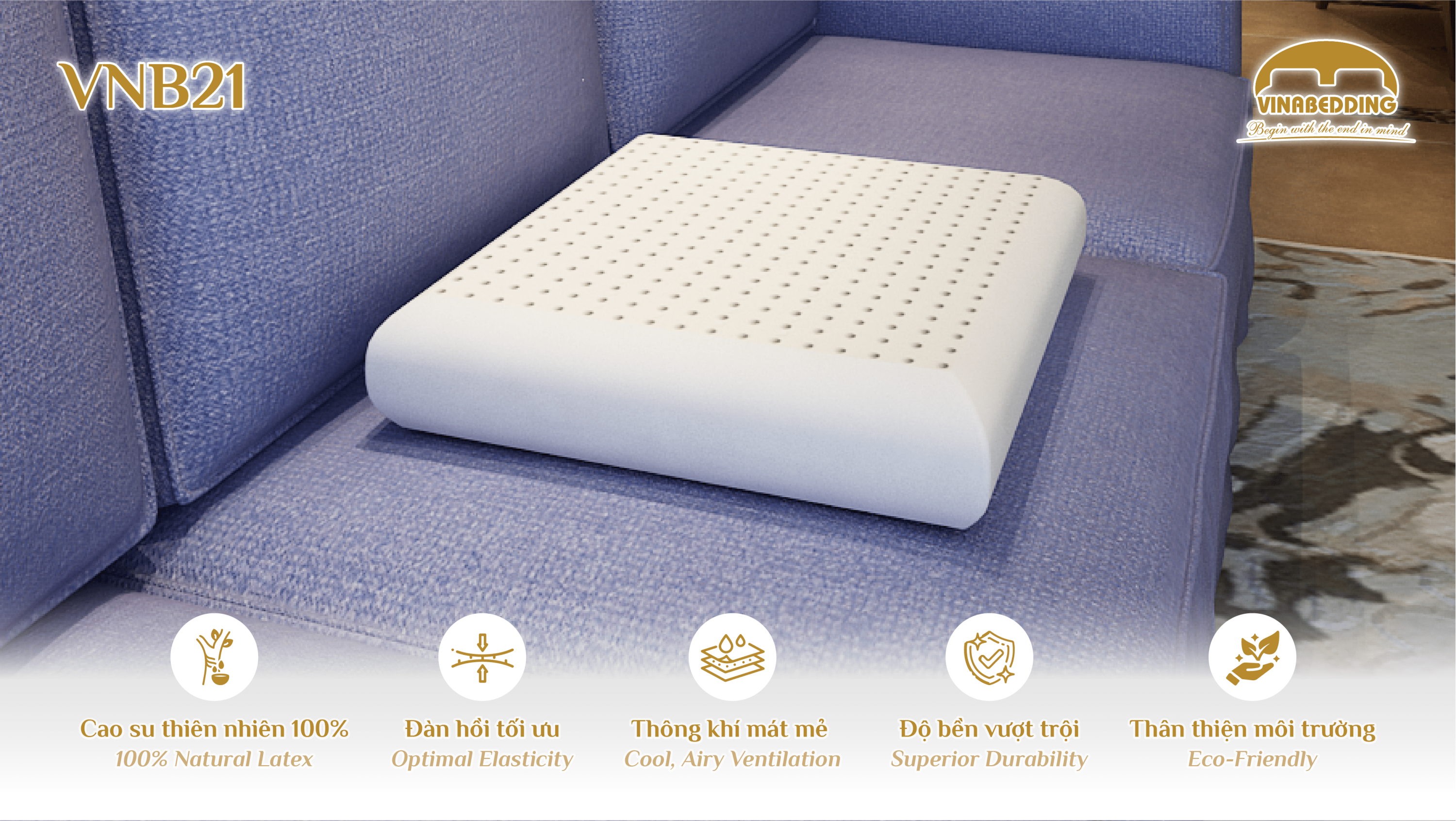 Natural Latex Pillow - VNB21