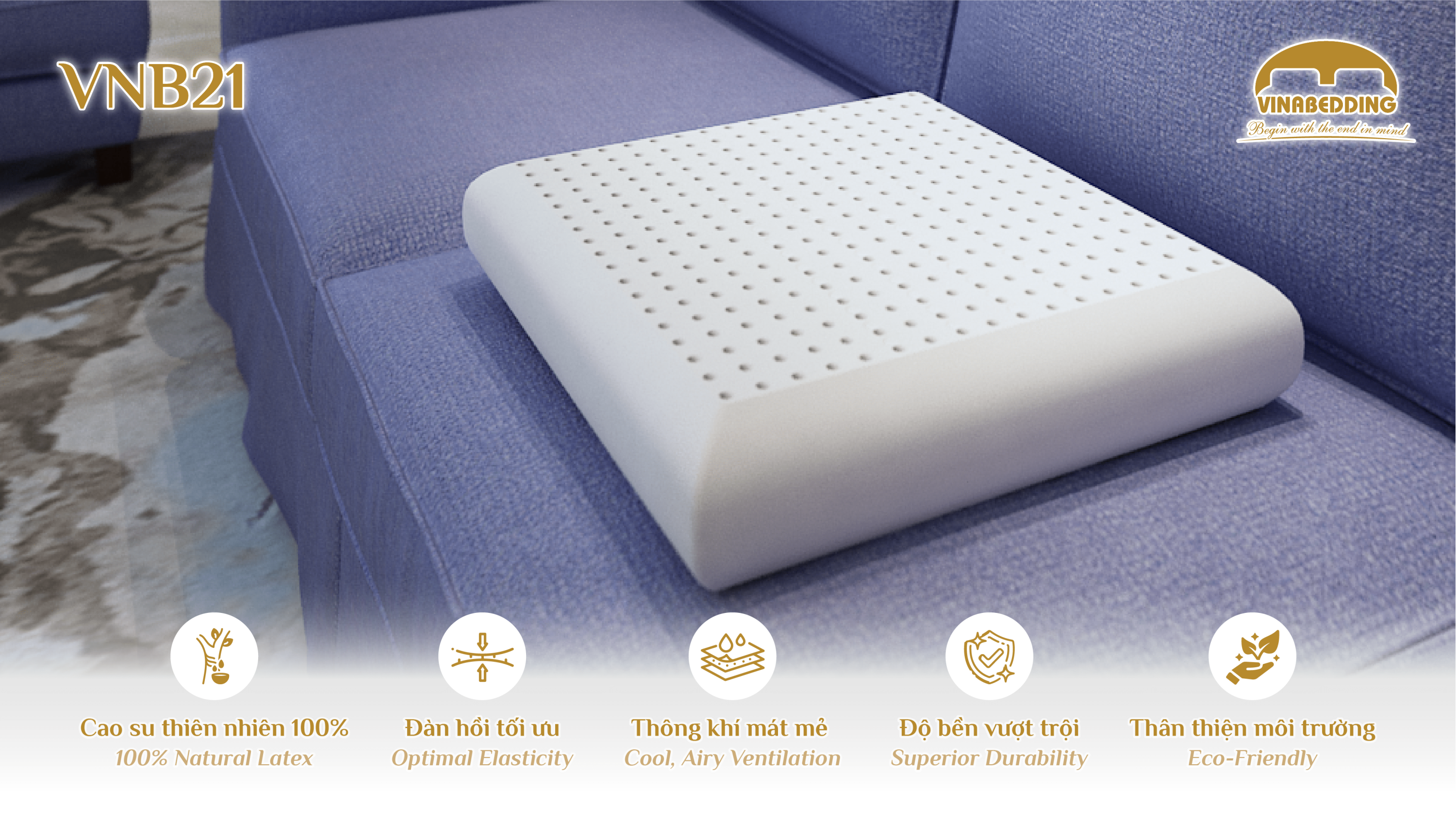 Natural Latex Pillow - VNB21
