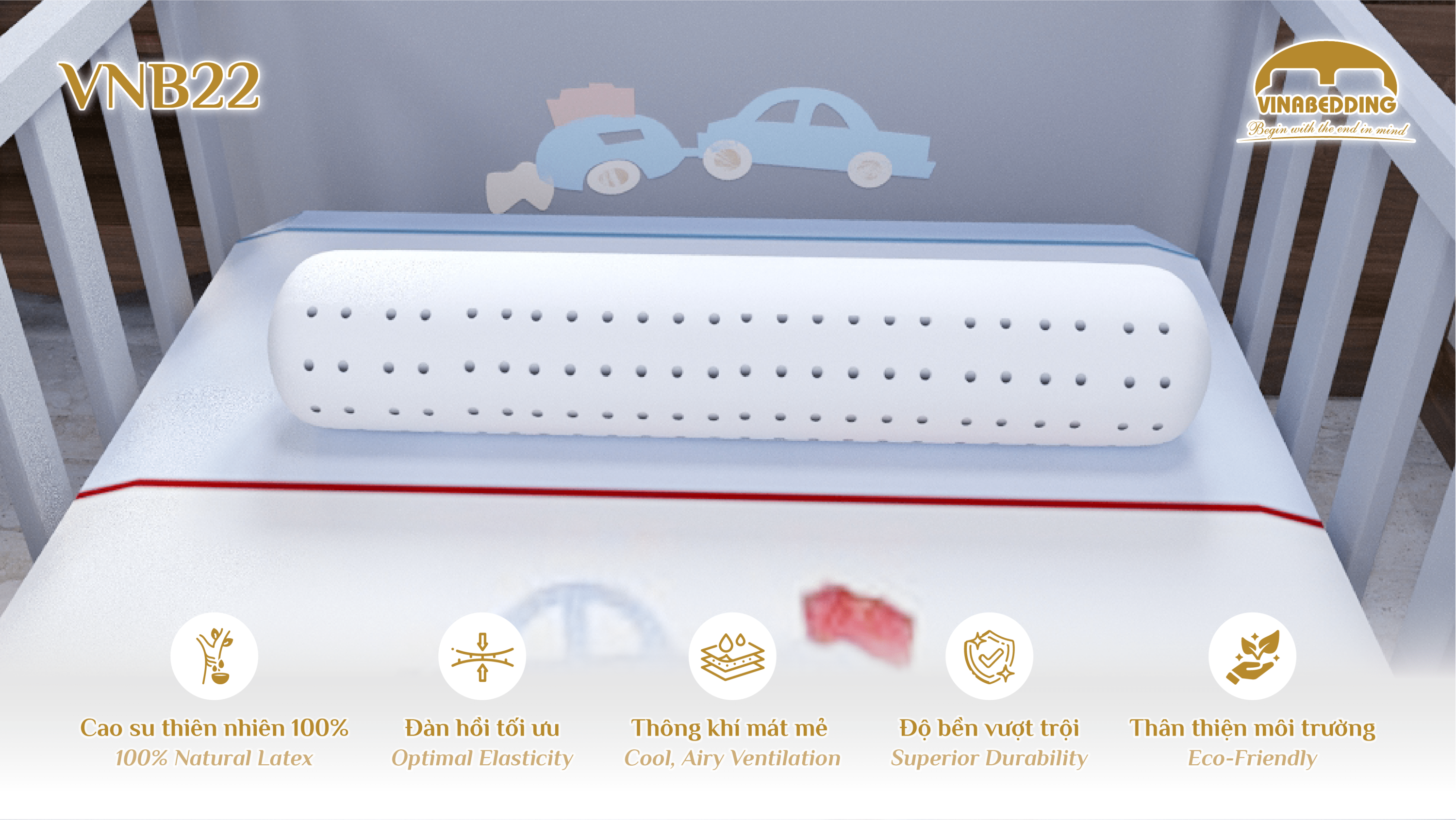 Natural Latex Pillow - VNB22