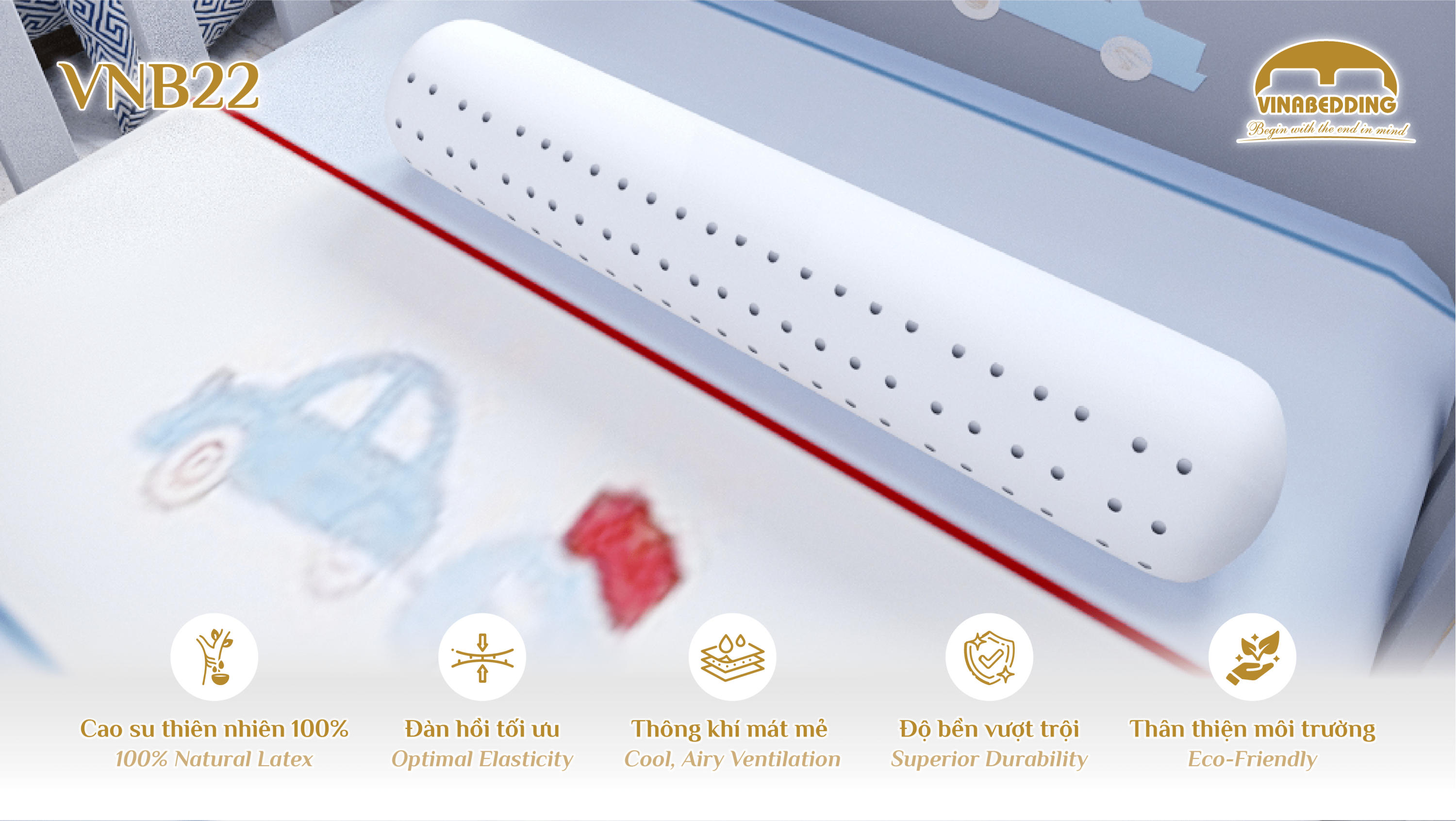 Natural Latex Pillow - VNB22