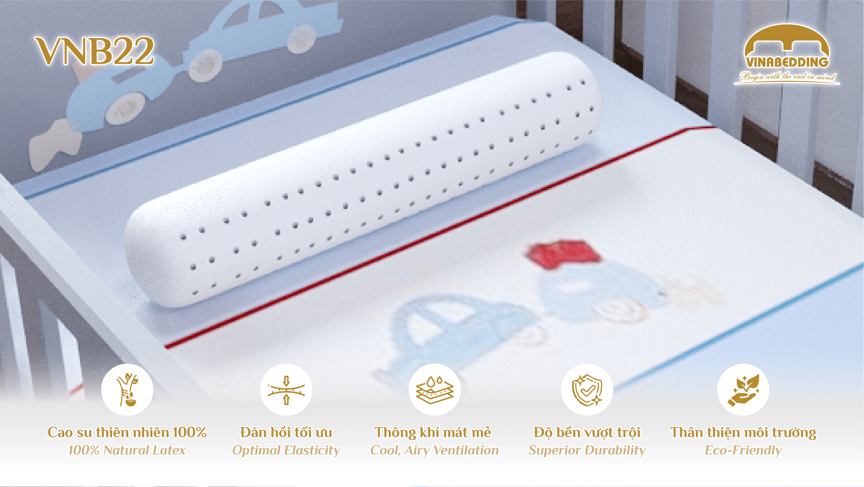 Natural Latex Pillow - VNB22