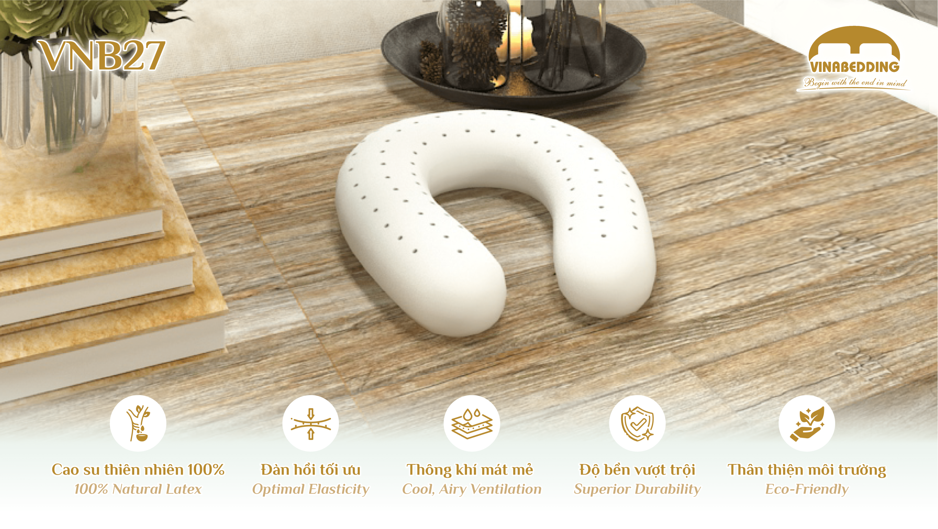  Natural Latex Pillow - VNB27