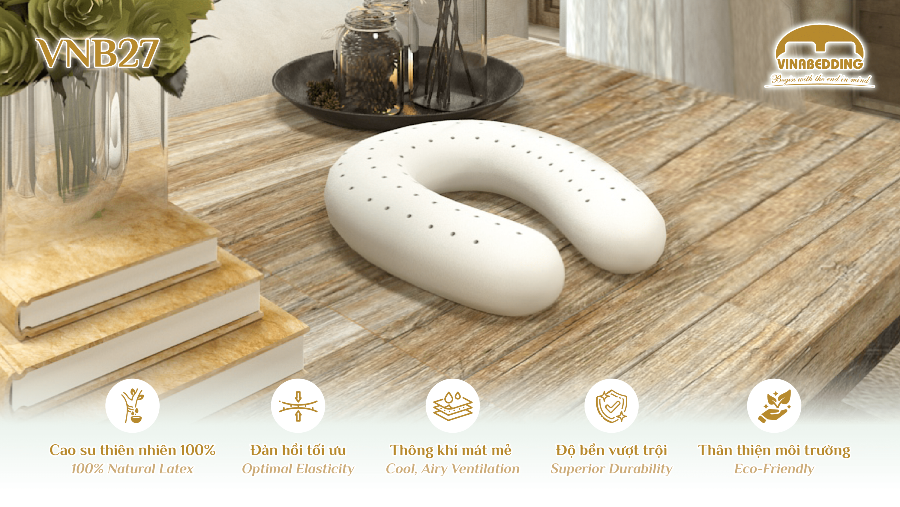  Natural Latex Pillow - VNB27