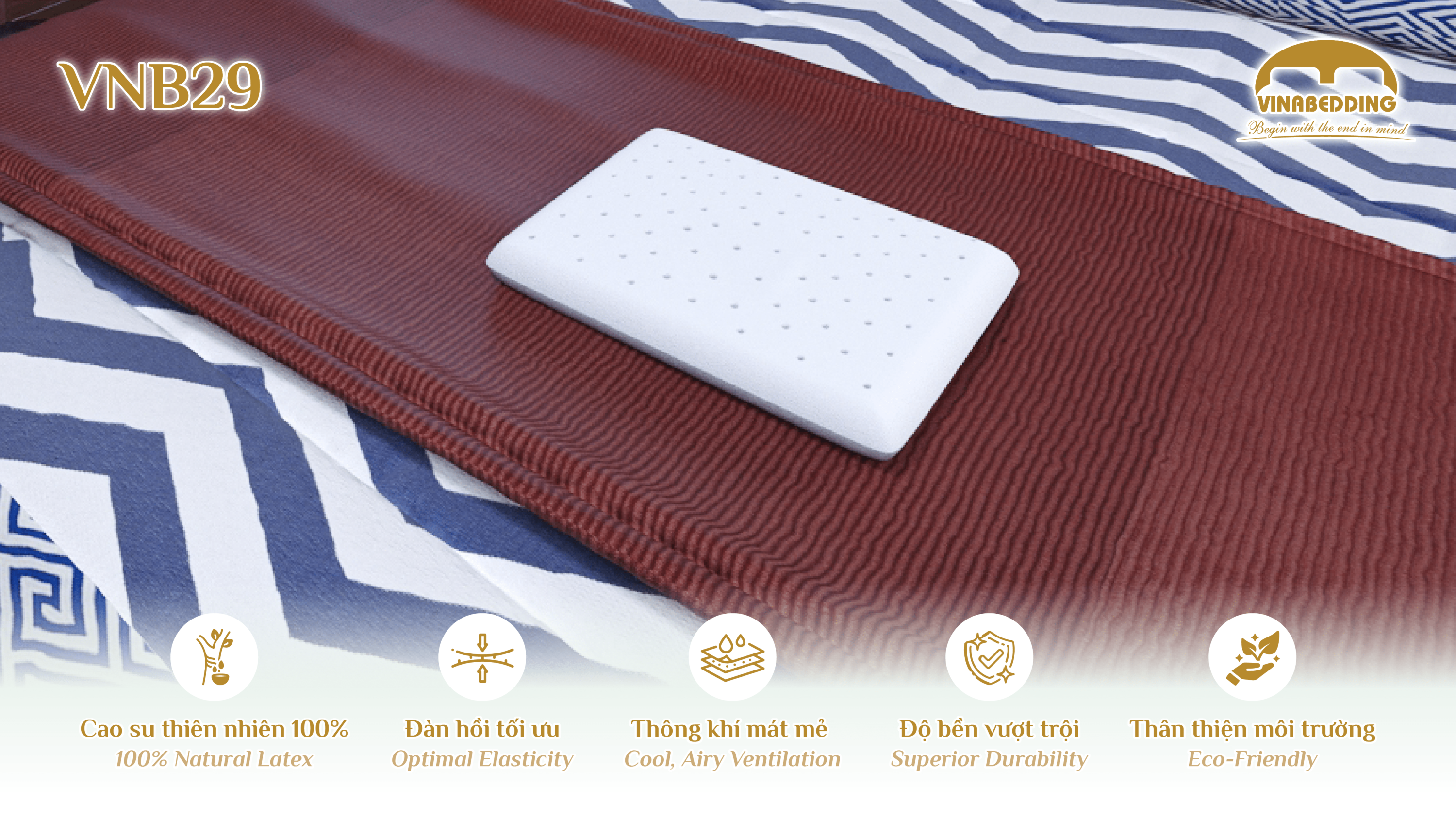 Natural Latex Pillow - VNB29 