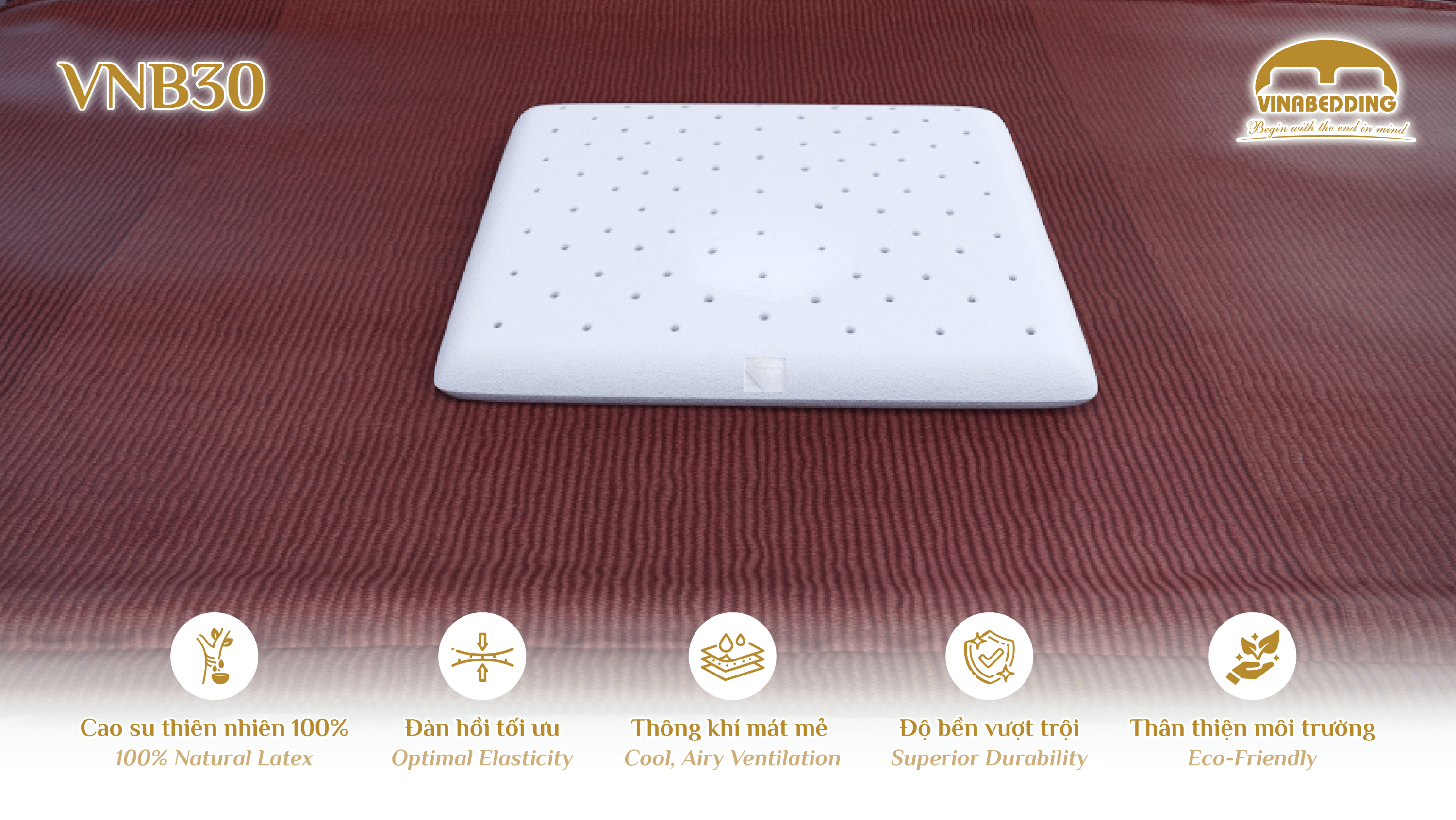 Natural Latex Pillow - VNB30 