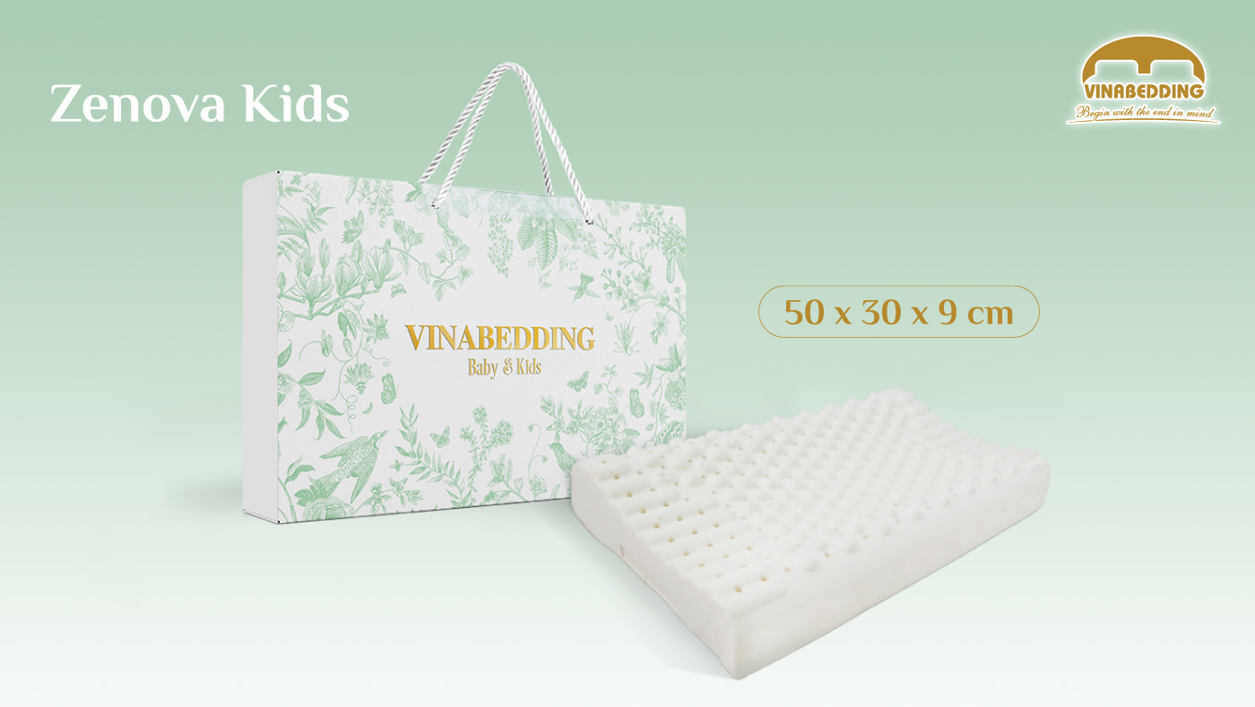 Zenova kids natural latex pillow for children