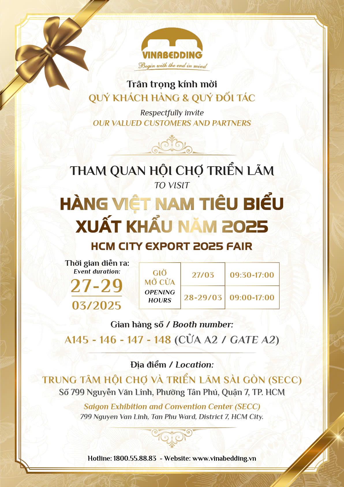 VINABEDDING WELCOMES YOU TO HCM EXPO 2025